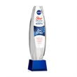 Hoover VividPrint™ Award on Robson Base - Blue | https://www.bestnamebadges.com