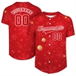 Custom Button Down Baseball Jersey (Full Dye Sublimation) | https://www.bestnamebadges.com