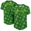 Custom Button Down Baseball Jersey (Full Dye Sublimation) | https://www.bestnamebadges.com
