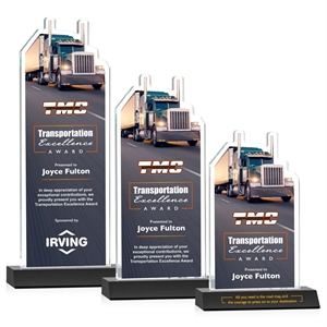 Longhaul VividPrint™ Award - Black | https://www.bestnamebadges.com