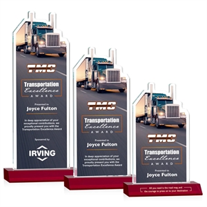 Longhaul VividPrint™ Award - Red | https://www.bestnamebadges.com