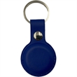 Leather Tag Holder w/ Snap Button & Keyring Custom Logo | https://www.bestnamebadges.com