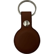 Leather Tag Holder w/ Snap Button & Keyring Custom Logo | https://www.bestnamebadges.com