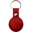 Leather Tag Holder w/ Snap Button & Keyring Custom Logo | https://www.bestnamebadges.com