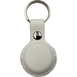 Leather Tag Holder w/ Snap Button & Keyring Custom Logo | https://www.bestnamebadges.com