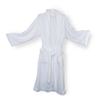 Mink Touch Luxury Robe (White & Navy) | https://www.bestnamebadges.com