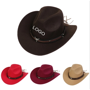 Unisex Wide Brim Cowboy Hat