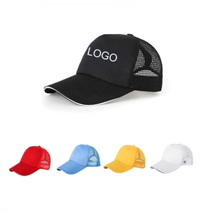 Cotton-Mesh Trucker Hat
