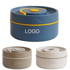 15oz Round Portable Stainless Steel Lunch Box