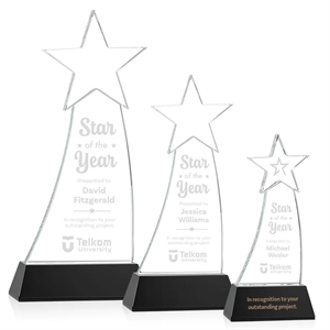 Manolita Star Award - Black | https://www.bestnamebadges.com