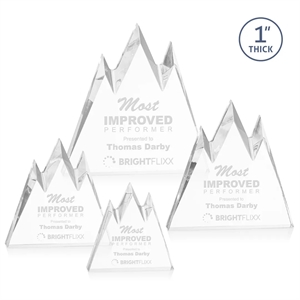 Banff Peak Award - Clear | https://www.bestnamebadges.com
