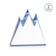 Banff Peak VividPrint™ Award - Blue | https://www.bestnamebadges.com