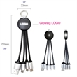 Glowing Logo 4 In 1 USB Charge Cable | https://www.bestnamebadges.com