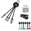 Glowing Logo 4 In 1 USB Charge Cable | https://www.bestnamebadges.com