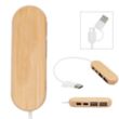Dual Input Bamboo Hub | https://www.bestnamebadges.com