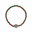 Beautiful Handmade Glass Beaded Bracelet | https://www.bestnamebadges.com
