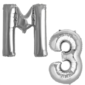32" Custom Letter & Number Mylar Balloons