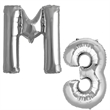 32" Custom Letter & Number Mylar Balloons | https://www.bestnamebadges.com