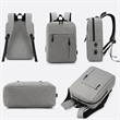 15.6 Inch Canvas Large Capacity Laptop Backpack with USB | https://www.bestnamebadges.com