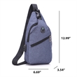 Custom Chest Unisex Messenger Crossbody Fanny Bags | https://www.bestnamebadges.com