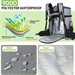 60L Large Capacity 900D Waterproof Ski Boot Bag Backpack | https://www.bestnamebadges.com
