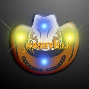 Cowboy Hat Flashing Pin