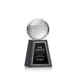 Golf Ball Award on Tall Marble Base | https://www.bestnamebadges.com