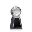 Golf Ball Award on Tall Marble Base | https://www.bestnamebadges.com