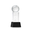 Golf Ball Award on Belcroft Base - Black | https://www.bestnamebadges.com