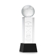 Golf Ball Award on Belcroft Base - Black | https://www.bestnamebadges.com