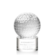 Golf Ball Award on Marvel Base | https://www.bestnamebadges.com