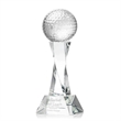 Golf Ball Award on Langport Base - Clear | https://www.bestnamebadges.com