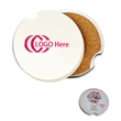 Portable Absorbent Car Coaster With Cork | https://www.bestnamebadges.com