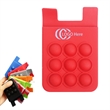 Silicone Relaxed Press Type Phone Card Wallet Sticker | https://www.bestnamebadges.com