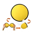Custom Round Foldable Flying Disc Fan | https://www.bestnamebadges.com