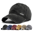 Unisex Vintage Washed Distressed Adjustable Baseball Cap | https://www.bestnamebadges.com