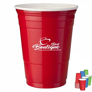 16 Oz. Promo Disposable Plastic Party Stadium Cup | https://www.bestnamebadges.com