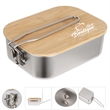 Stainless Steel Camping Bento Box with Foldable Handle | https://www.bestnamebadges.com