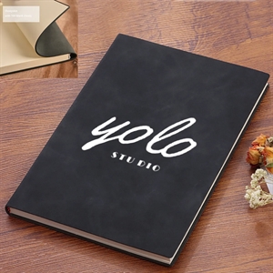 MOQ 50 PU Leather A5 Business Notebook Blank Inner Paper