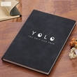 MOQ 50 PU Leather A5 Business Notebook Blank Inner Paper | https://www.bestnamebadges.com