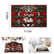 Christmas Linen Placemat | https://www.bestnamebadges.com