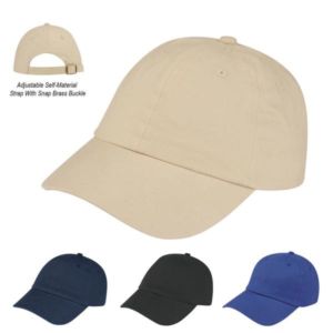 Brushed Cotton Twill Cap | https://www.bestnamebadges.com