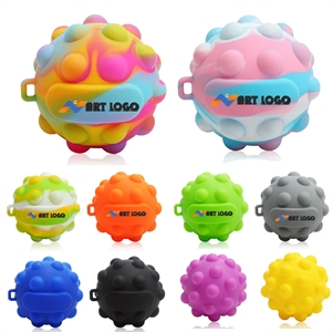 Push Bubble Stress Reliever Ball Silicone Fidget Ball | https://www.bestnamebadges.com