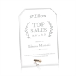 Polaris Clipped Rectangle Award - Gold | https://www.bestnamebadges.com
