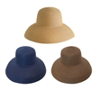 Hepburn Summer Wide Brim Straw Sun Hat | https://www.bestnamebadges.com