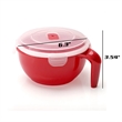 Microwavable Plastic Food Container Soup Mugs Bowl with Lid | https://www.bestnamebadges.com