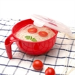 Microwavable Plastic Food Container Soup Mugs Bowl with Lid | https://www.bestnamebadges.com