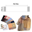 78.74'' x 27.56'' FRINGED SCARF | https://www.bestnamebadges.com