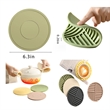 6.3 inch Round Silicone Coaster | https://www.bestnamebadges.com