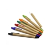 Eco-friendly Recycle Kraft Paper Click Ballpoint Pen | https://www.bestnamebadges.com